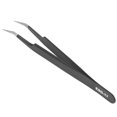 thumbnail image 4 of Non Static Tweezers, Hardened Acid Alkali Resistant Thermal Insulation Stainless Steel SMD Tweezers Elbow Pointed Tip  For Eyebrow, 4 of 8