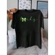 thumbnail image 2 of Camisetas de manga casquillo para mujer, de moda de verano 2025, con estampado lindo, casual, sin mangas, de ajuste holgado, de manga cortaLucky St. Patrick's Day Flirty Cartoon Letter Graphic Print, 2 of 7