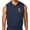 True Navy Blue, variant on Mens US Army Star Logo White Muscle Hoodie Tee Shirt, Large Black
