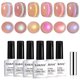 thumbnail image 1 of Set de esmaltes de uñas RARJSM Aurora Glitter Cat Eye, 6 colores, 7,5 ml, 1 of 7