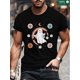 thumbnail image 1 of Men's 100% Cotton 220g T-Shirt, Cute Ghost Funny Halloween 2022 Naps Tee men Crewneck T-Shirt, Men's Halloween Ghost Pumpkin T-Shirt, 1 PC, 1 of 7