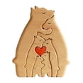 thumbnail image 4 of Bear Family Wooden Puzzle DIY Wooden Bear Jigsaw Sculptures for Housewarming 6 bears, 4 of 8