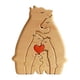 thumbnail image 4 of Rompecabezas de madera de la familia de osos, adorno de escritorio, decoración de mesa para el hogar, juguete educativo 6 osos, 4 of 9