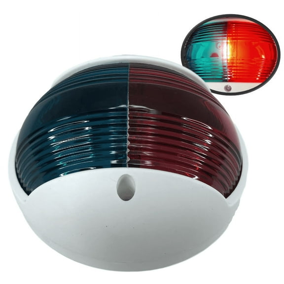 Pactrade Marine Vertical Mount PC Red Green Combo Navigation Light 2NM Festoon