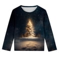 thumbnail image 7 of ITSAME Kids Christmas Long Sleeve Tops, Casual Fashion Funny Xmas Graphic Crew Neck Boys Girls Pullover Shirt Multicolor 7T, 7 of 7
