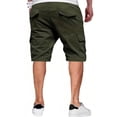 thumbnail image 5 of HKYNLAG Men's Cargo Shorts 2026 Casual Classic Drawstring Elastic Waist Summer Hiking Work Short with 6 Pockets Army Green M, 5 of 5