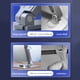 thumbnail image 5 of Soporte para tableta plegable Inteprter giratorio 360 grados ajustable de aleación de aluminio plata, 5 of 6