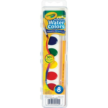 Jumbo Watercolor Set - Crayola 8 Count Watercolor Paint Pans