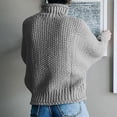 thumbnail image 5 of Women Knit Turtleneck Twist Winter Warm Sweater Pullover Coat, 5 of 5