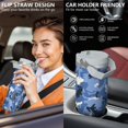 thumbnail image 6 of Camouflage 30oz Handheld Travel Tumbler with Handle – Double Wall Stainless Steel Insulated Cup, Flip Straw Lid, Leak-Proof & BPA-Free for Hot and Cold Drinks – Durable Coffee & Juice Mug White, 6 of 6