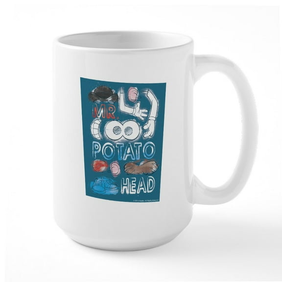 CafePress - Mr. Potato Head Sketch Pa - 15 oz Ceramic Large White Novelty Mug