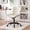 Beige, variant on Armless PU Leather Office Chair, Ergonomic Swivel Task Chair with Wheels, Adjustable Height Computer Chair for Home Office