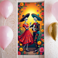 thumbnail image 1 of Colorful Theme Dia de los Muertos Banner Decorative Design Fiesta Backdrop Cultural Party for Celebration Event Holiday, 1 of 5