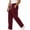 Wine, variant on LIaqionyy Mens Corduroy Cargo Sweatpants Loose Casual Pants Open Bottom Athletic Workout Jogger with Pockets