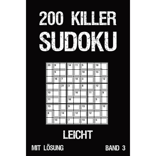 200 Killer Sudoku Leicht Mit Lösung Band 3 ...