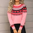 thumbnail image 5 of Fengactive Heart Sweater for Women Winter Cute Long Sleeve Valentine's Day Knitted Pullover Jumper Tops, 5 of 9