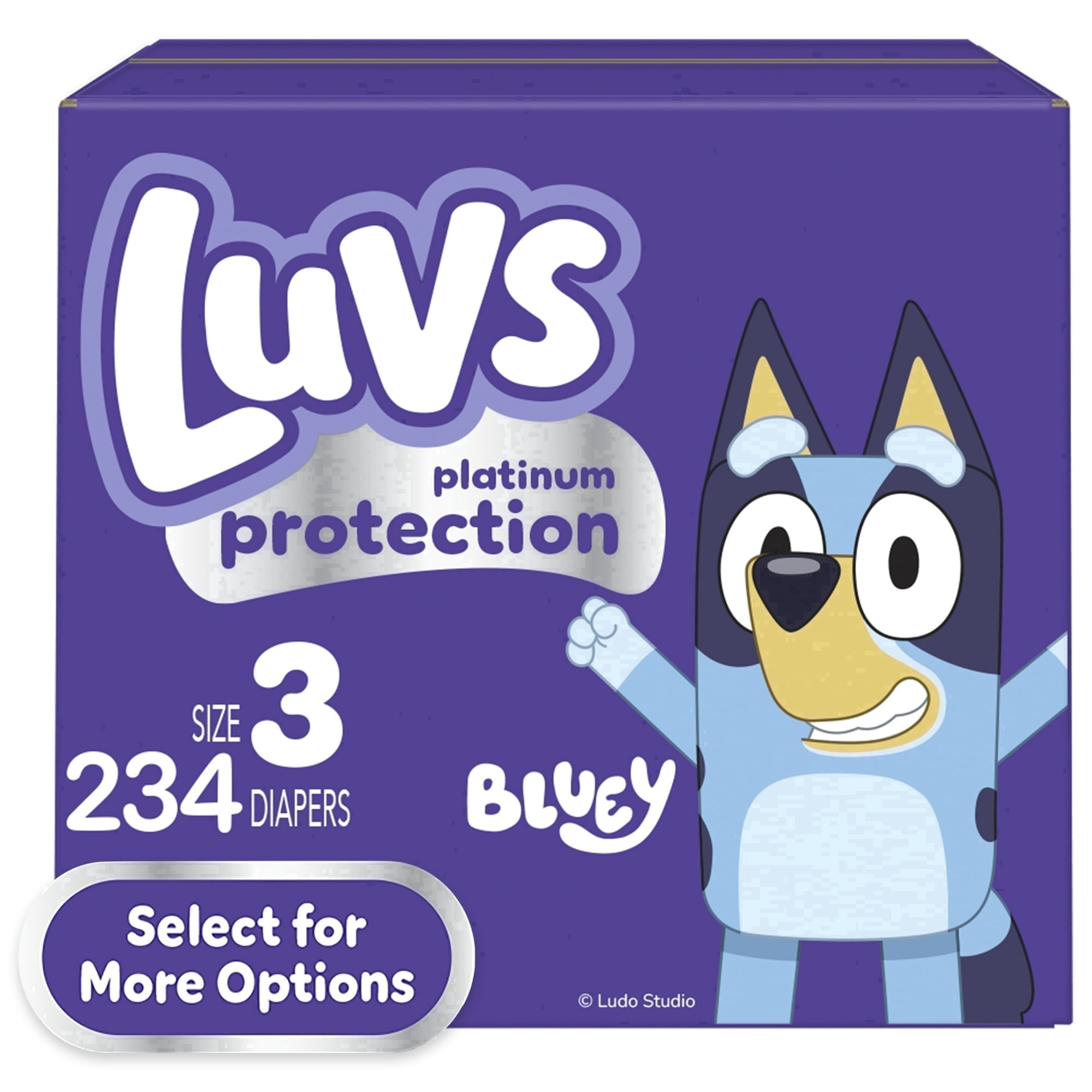 Platinum- Luvs Baby Diapers Size 3, 234 Count
