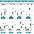 thumbnail image 3 of Circle Hooks Saltwater Fishing Hooks, 100pcs Offset Octopus Circle Hooks Catfish Bass Fishing Hooks Size 10-10/0 2X Strong High Carbon Steel Live Bait Fish Hooks Catfishing Tackle, 3 of 6