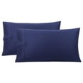 thumbnail image 1 of Funda de almohada de Algodón PiccoCasa Juego de 2 51x66cm Azul marino, 1 of 6