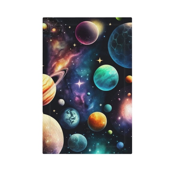 Planets Galaxy Stars Cosmic Space Light Switch Cover Decorator No Device Blank Wall Plate 1-Gang Receptacle Outlet Decor