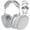 Light Gray, variant on Case Cover for AirPods Max Headphones, Soft Silicone Ear Cups Cover, Ear Pad Case, Headband Cover, Top Cover [4 in 1 kit] Accessories Protector for Apple Air Pods Max