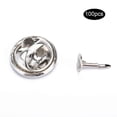 thumbnail image 1 of Lot de 100 fermoirs de broche et de cravate pour bijoux, accessoires de bricolage, 1 of 4
