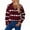 Wine, variant on Sweaters Hoodies Valentine's Day Heart Knit Hooded Sweater Women's Round Neck Romantic Love Print Soft Knit Pullover Lightweight European Style Casual Layering Top Gift