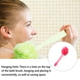 thumbnail image 3 of Moyic Cepillo de baño, bola de ducha, de espalda, exfoliante, mango largo, baño, colgante, corporal, ducha, depurador, suministros para Juegos de accesorios de baño Rosa Moyic HA066351-03, 3 of 6
