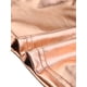 thumbnail image 5 of INSPIRAR CHIC Blusas Cortas de Manga Corta con Cuello Mock Metálicas para Mujeres L Champagne, 5 of 6