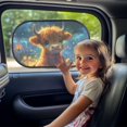 thumbnail image 3 of Yuyamidu Highland Cow Car Window Shades for Baby Starry Sky Car Window Sun Shade 2 PCS Cling Car Sun Shade for Windows Adorable Car Shades for Side Windows for Sedan Auto SUV, 3 of 7