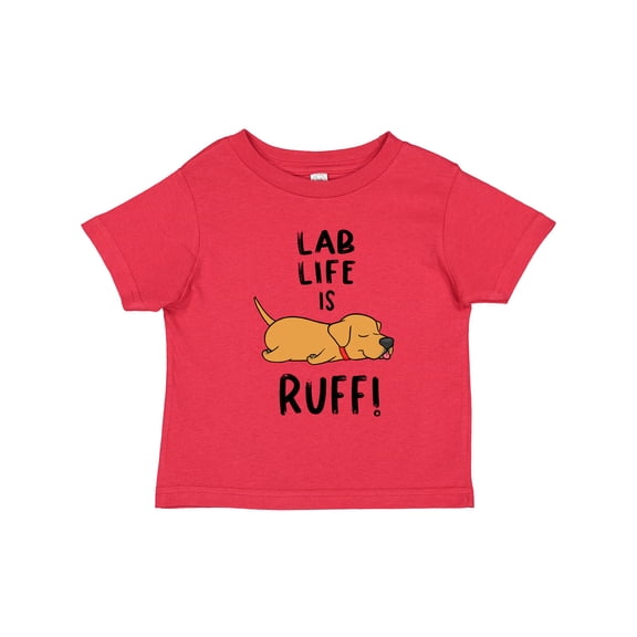 Inktastic Lab Life is Ruff Yellow Lab Boys or Girls Toddler T-Shirt