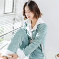 thumbnail image 4 of Pijamas cálidos de invierno para mujer, ropa de dormir gruesa de franela, conjuntos de salón de lana Coral para la familia y Navidad, ropa de noche, 4 of 4