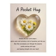 thumbnail image 4 of Abrazo de bolsillo con flor de nacimiento y poemas de aliento curativo. Recuerdo de corazón transparente con flor de nacimiento, regalo sentimental portátil., 4 of 8