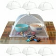 thumbnail image 6 of ACDANC 2026 New 6 Pack Mesh Food Cover Tent Umbrella for Outdoor Picnic Camping Reusable Collapsible for Picnic,Camping,Bbq,Beach 16"Es Large, 6 of 6