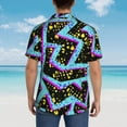 thumbnail image 4 of Vintage 80s 90s Mens Hawaiian Shirt Short Sleeve Casual Button Up Tropical Summer Beach Shirt, 4 of 7