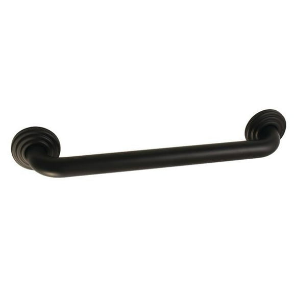 16 in. Restoration Decorative 1.25 in. OD Grab Bar, Matte Black