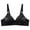 Black, variant on Luxalzxs Wireless Bras for Women No Padding Adjustable Straps Full Coverage Bralettes Comfortable No Underwire Push Up Support Bras Everyday Wear Brassiere