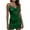 Dark Green, variant on Women's V Neck Solid Color Ruched Bodycon Mini Dress Spaghetti Strap Sleeveless Party Dress Slimmig Short Dress
