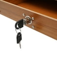 thumbnail image 4 of Ergonomic Monitor Stand with Lockable Drawer & Phone Holder Wood Grain Desk Organizer & Laptop Riser, 4 of 5