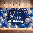 thumbnail image 7 of Decorative Design Happy Birthday Banner Polyester Material Celebration Banner for Birthday Party Indoor Decoration Photo Shoot, 7 of 7