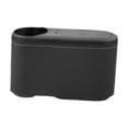 thumbnail image 3 of Bote de basura para coche, accesorios para automóviles, contenedor de basura para tarjeta, botella de Cuero PU negro Macarena Bote de basura para auto, 3 of 8