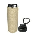 thumbnail image 2 of Lsque Damask Beige Tan Brown Pattern Water Bottle,18oz Sports Insulated Kettle for Cycling Gym Basketball Outdoor, Suitable as a Present, 2 of 7