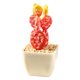thumbnail image 1 of Planta tropical bonsai macetas cuadradas de plástico adornos creativos plantas de simulación flores falsas, 1 of 5