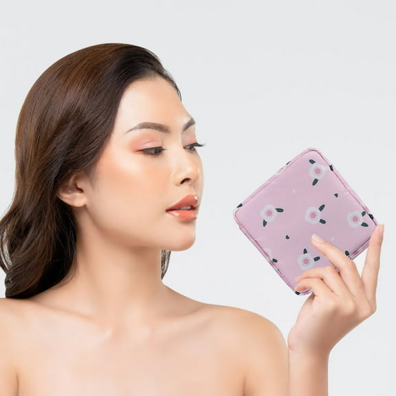 Sanitary Pad Holder, 2pc Sanitary Bags, Period Bag, Sanitary Disposal Bags, Sanitary Napkins Bag, Storage Bag with Zipper, Period Bag for School, Sanitary Pad Bag, Tampon Storage Pouch for Girls