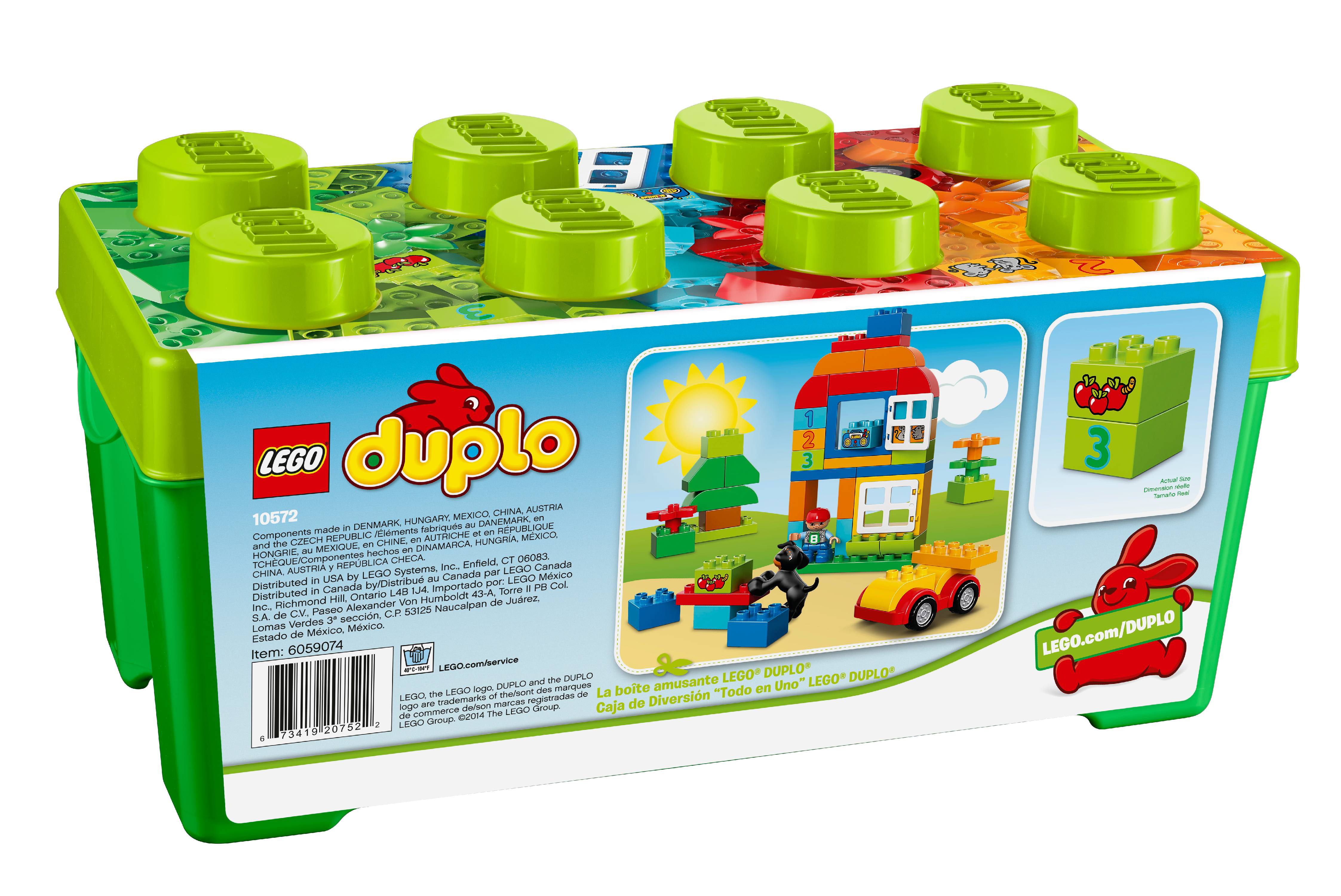 efterspørgsel Berettigelse Knogle LEGO DUPLO All-in-One-Box-of-Fun Brick Box 10572 (65 Pieces) - Walmart.com