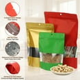 thumbnail image 3 of 5.51x7.87 in Stand Up Pouch Bags,  30pcs Resealable Aluminum Foil Bag, Red, 3 of 6