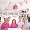 thumbnail image 5 of Breast Cancer Awareness Decorations Pink Ribbon Pennant Banners Wall Hanging Hope Butterfly Bird Swirls Set for Breast Cancer Awareness Party Fundraising Charity Event Accessories, 5 of 6