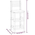 thumbnail image 3 of vidaXL Bar Stools 8 pcs Solid Wood Acacia, 3 of 3