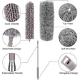 thumbnail image 4 of Plumero Telescópico de microfibra BRILLAR Plegable con poste extensible de acero inoxidable de 2.5 Metros, 4 of 5