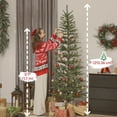 thumbnail image 3 of HOMCOM 7ft Fir Pencil Christmas Tree, Hinged Xmas Tree with 646 Branch Tips, 3 of 10